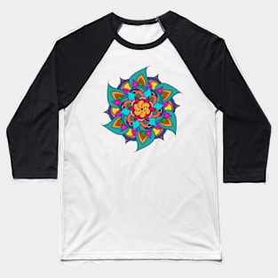 Mandala flower Baseball T-Shirt